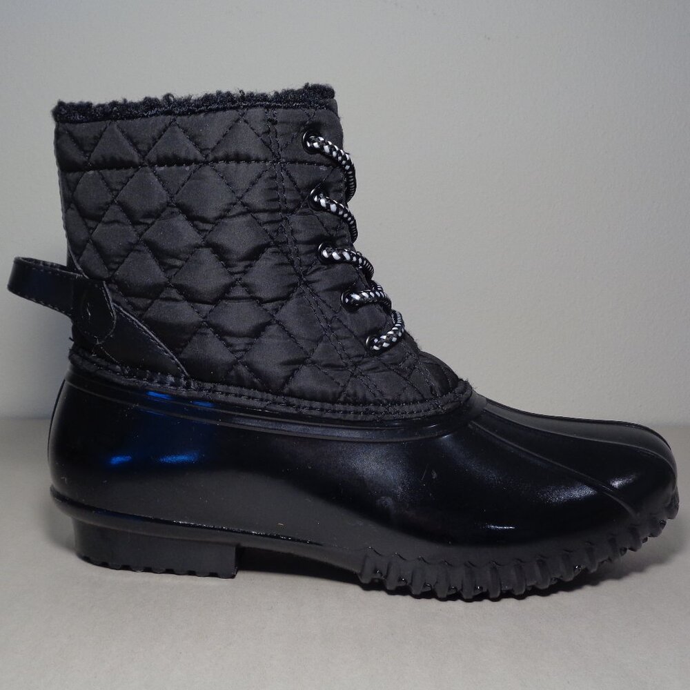 Sporto Size 10 M / ANDIE / Black / Lined / Duck Boots / New Women's Shoes - Picture 2 of 16